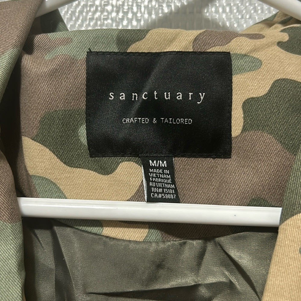 Camo rain jacket